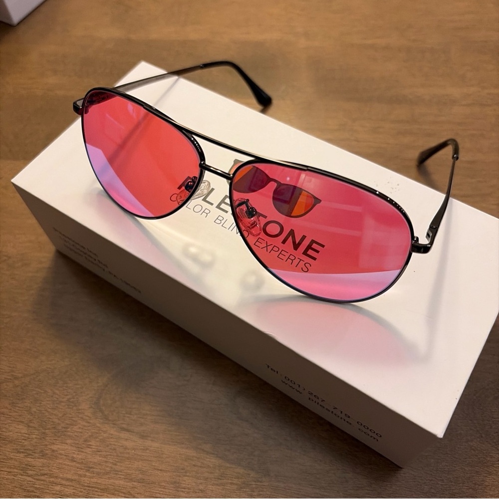 Pilestone TP-035 Lens B Aviator‎ Style Color Blindness Glasses